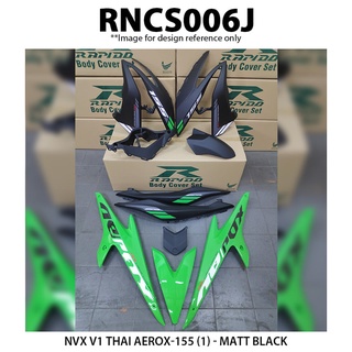 Yamaha Nvx V Thai Aerox Cover Set Sticker Tanam Rapido New