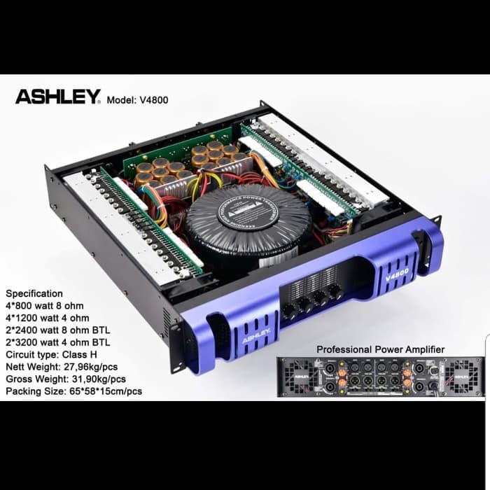 Ashley V4800 Original Power Amplifier Shopee Malaysia