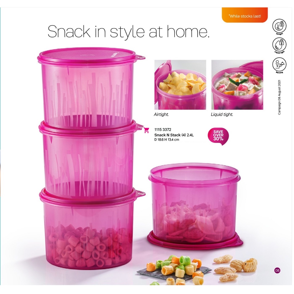 Tupperware Snack N Stack L Shopee Malaysia