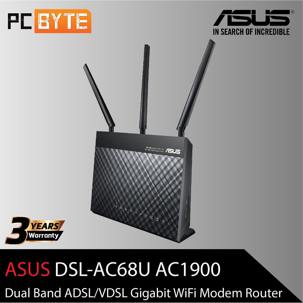 Asus Dsl Ac U Ac Dual Band Adsl Vdsl Gigabit Wifi Modem Router