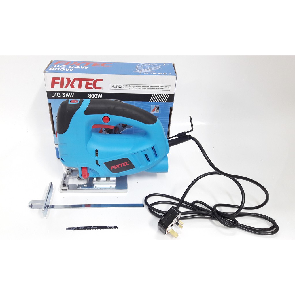 Fixtec 800w Electric Jig Saw Jigsaw Machine Woodworking 100mm With 45