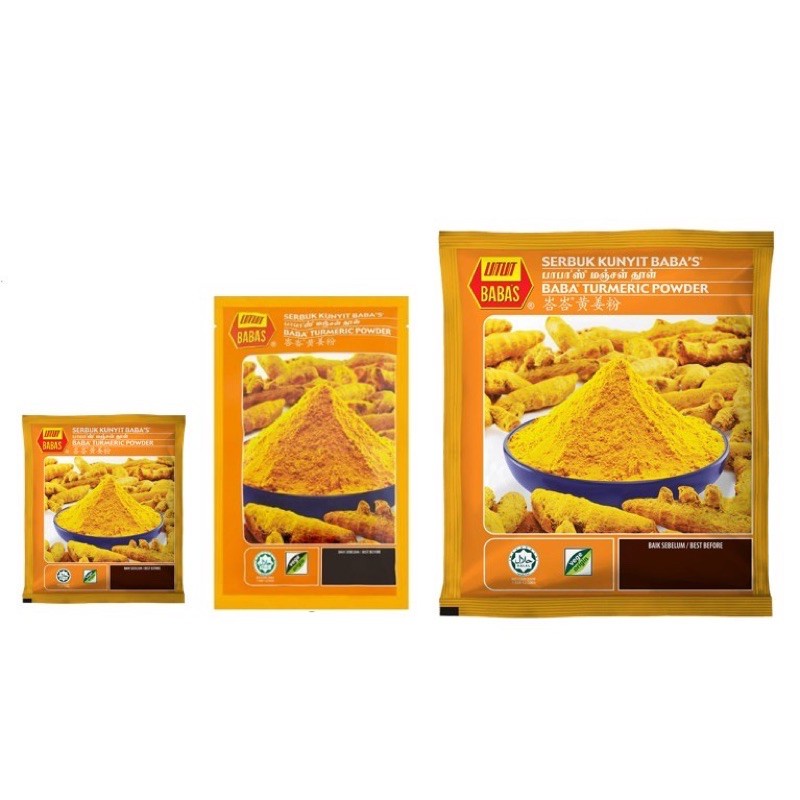 BABA S TURMERIC POWDER SERBUK KUNYIT Shopee Malaysia