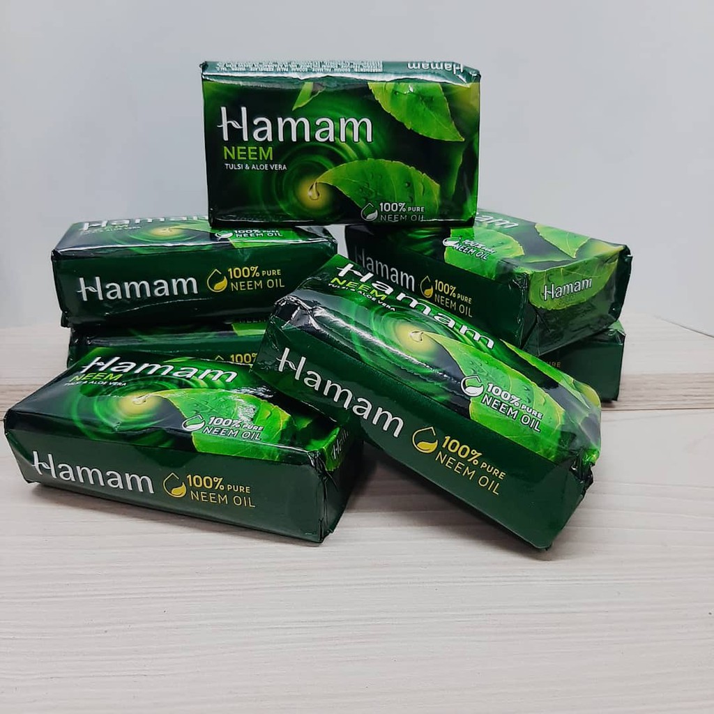 Hamam Neem Tulsi Aloe Vera Bath Soap 150gm 1 Pcs Shopee Malaysia