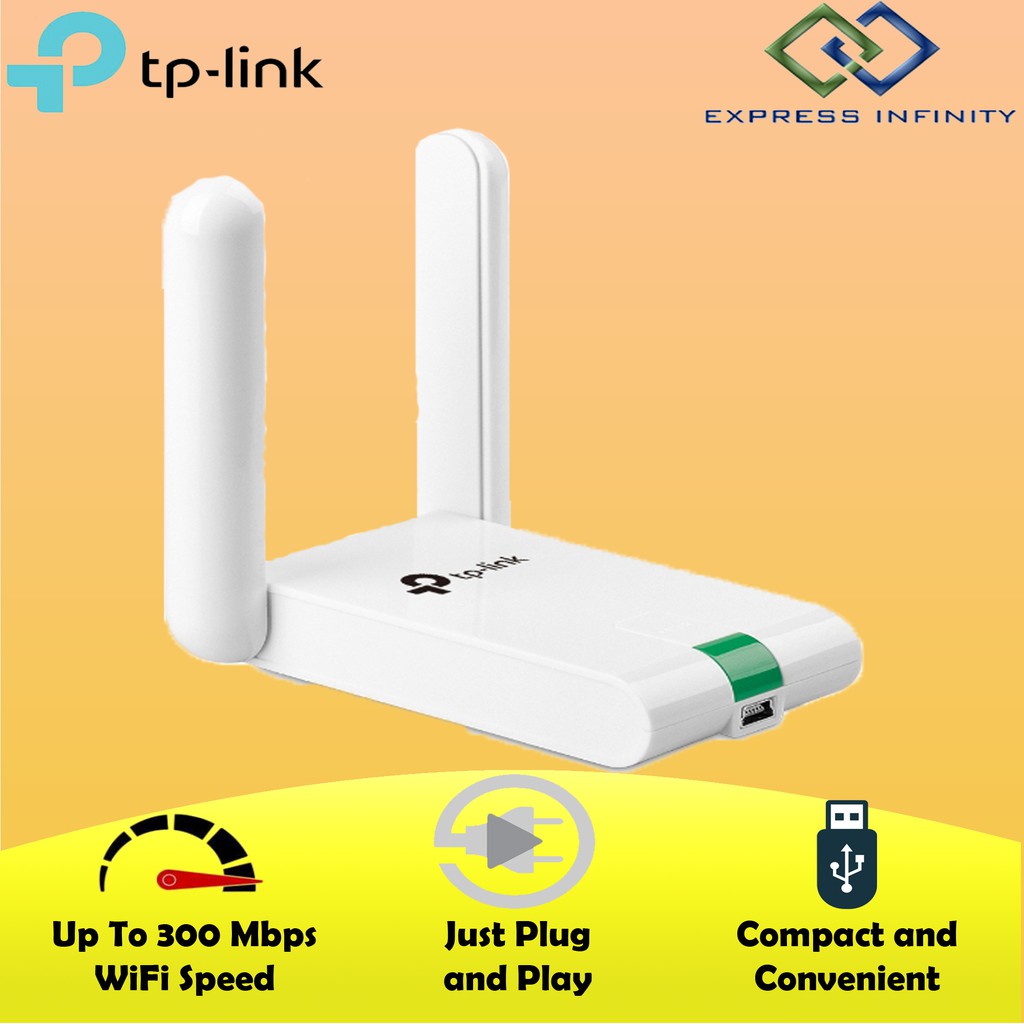 Tp Link Tl Wn N Mbps High Gain Wireless Usb Wifi Adapter Shopee