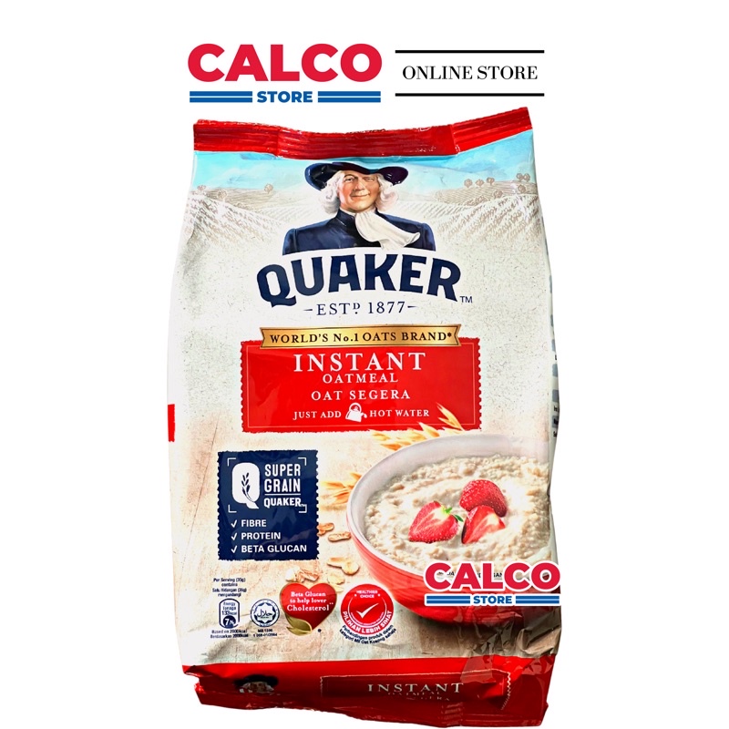 Quaker Instant Oatmeal Oat Segera Super Grain 800g Halal Super Grain