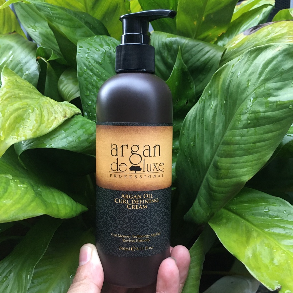 Argan Deluxe Curl Defining Cream 240ml New 2021 Argan Deluxe Curl