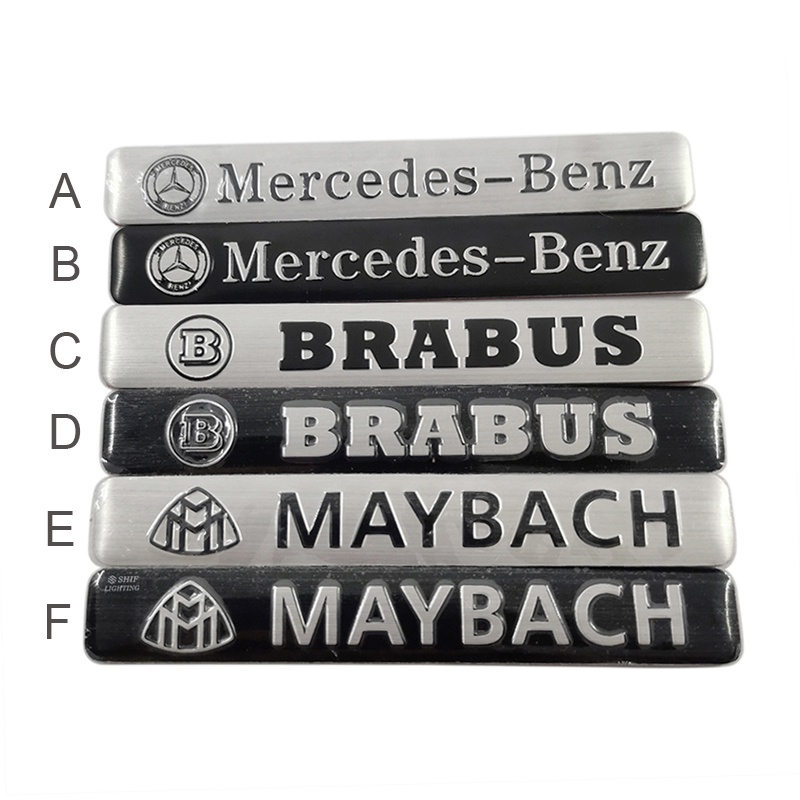 X Aluminum Mercedes Benz Maybach Brabus Logo Car Auto Decorative