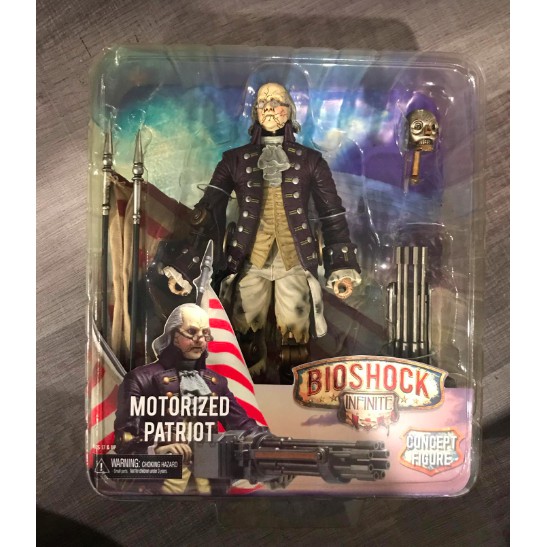 Neca Bioshock Infinite Motorized Patriot Benjamin Franklin Action