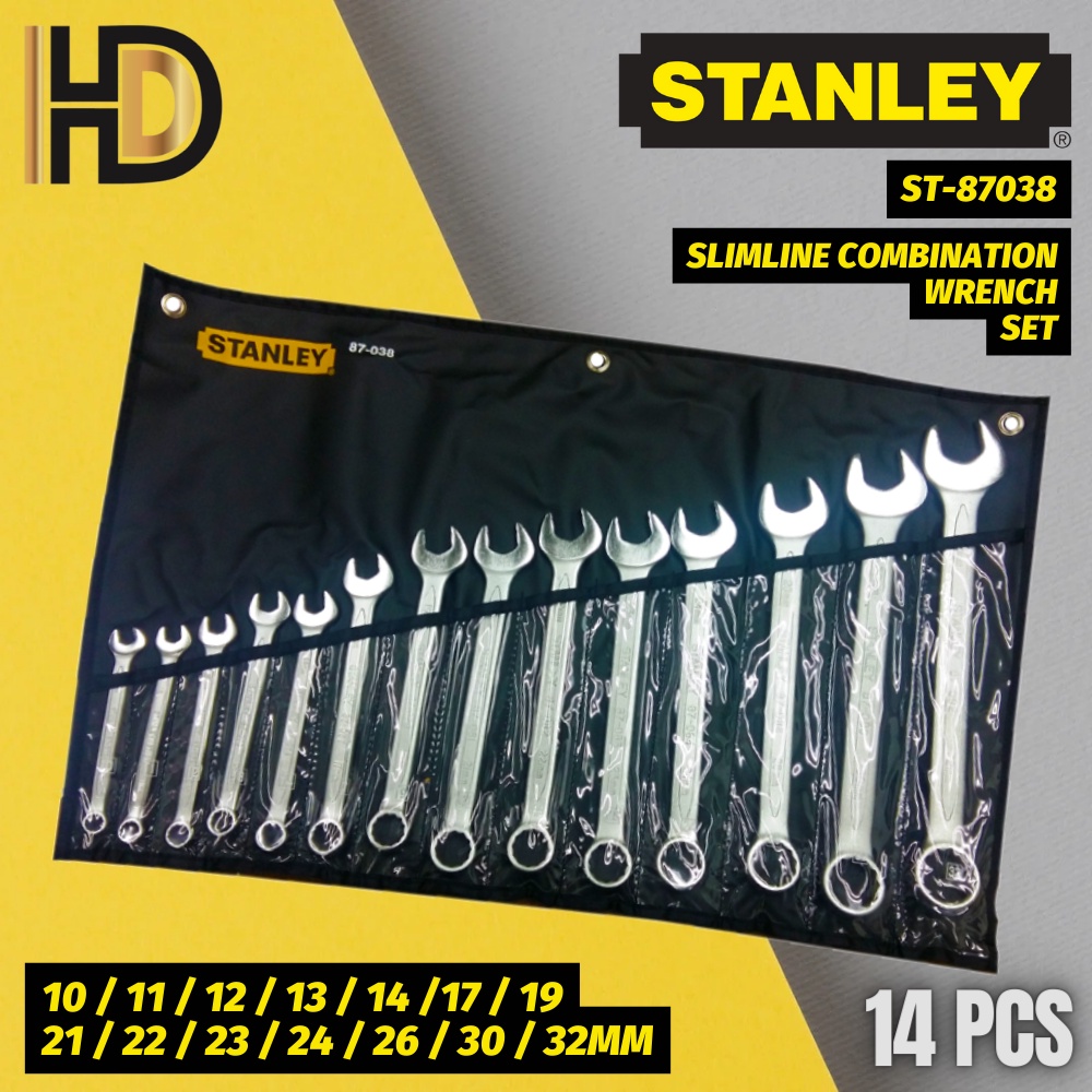 STANLEY 14 Pcs Combination Wrench Set STANLEY 87 038 14 Pcs