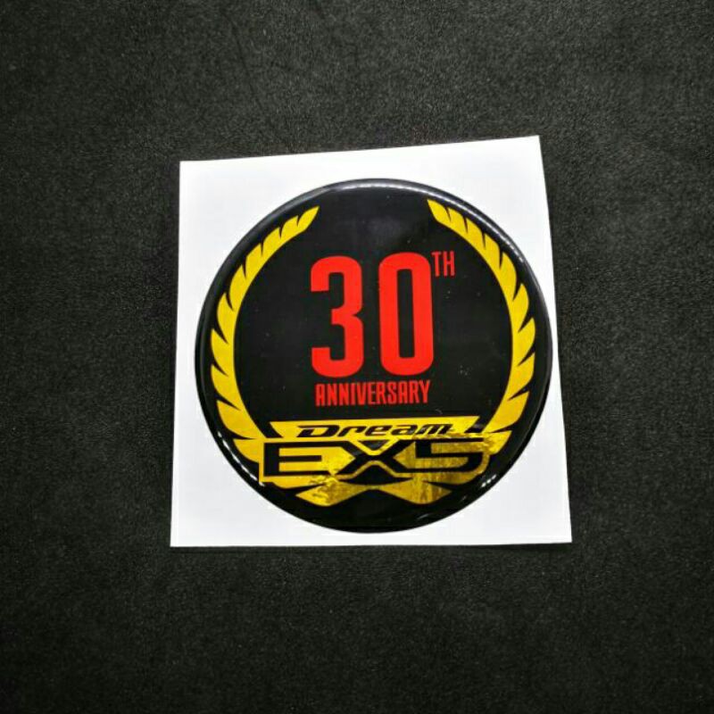 Th Anniversary Honda Ex Dream Emblem Logo Sticker Timbul Shopee