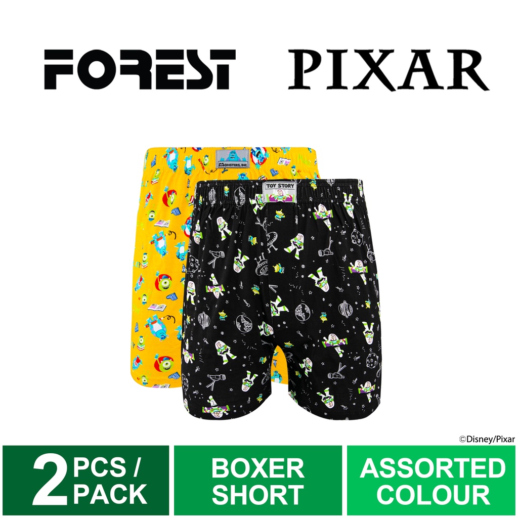 Pcs Forest X Pixar Cotton Men Underwear Boxer Lelaki Assorted