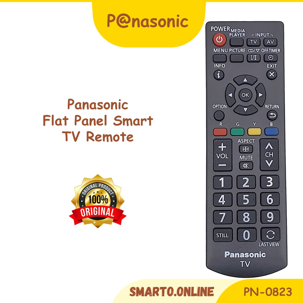 P Nasonic Original TV Remote Panasonic Flat Panel LED LCD TV Remote