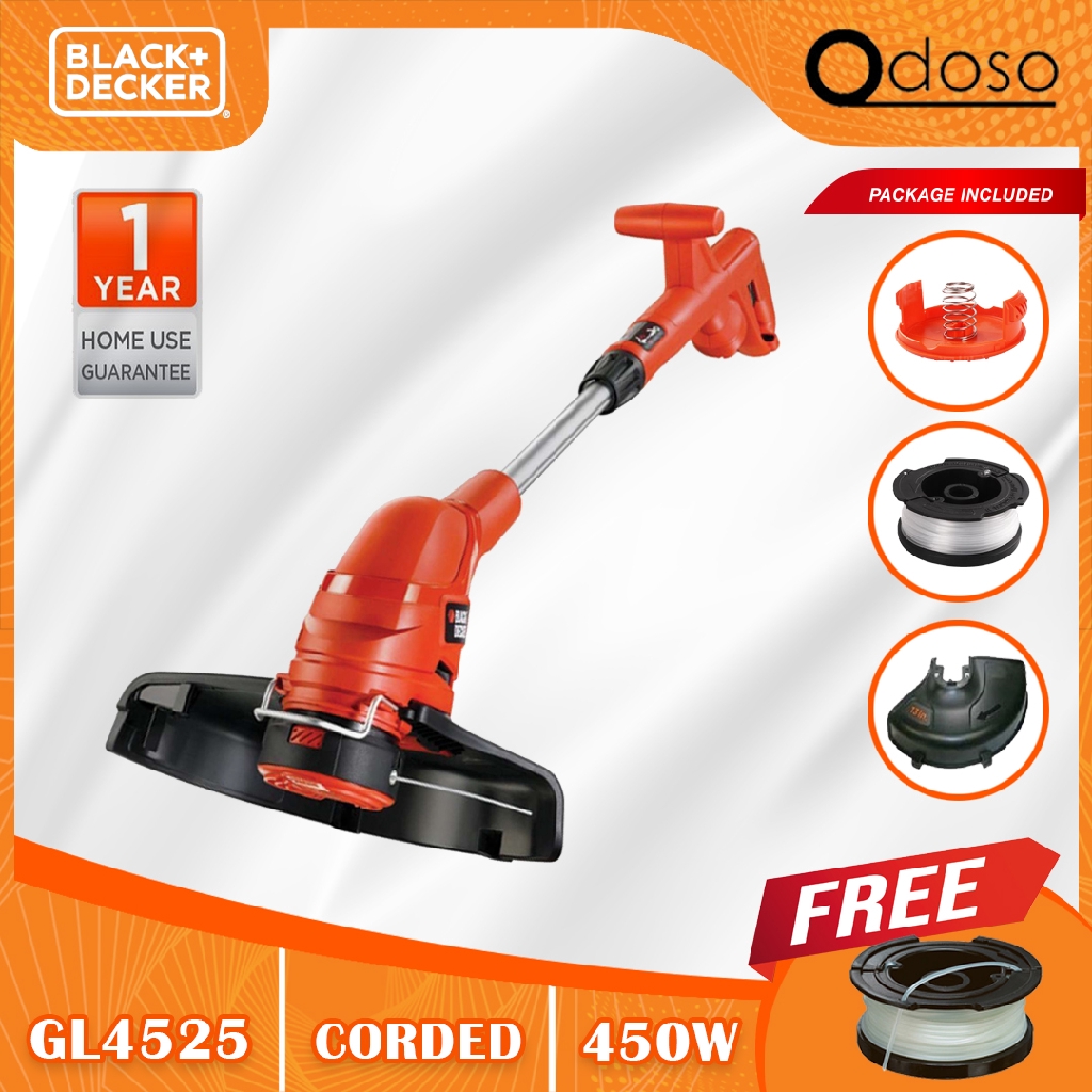 Black Decker Gl B W String Trimmer Grass Cutter Trimmer Mesin