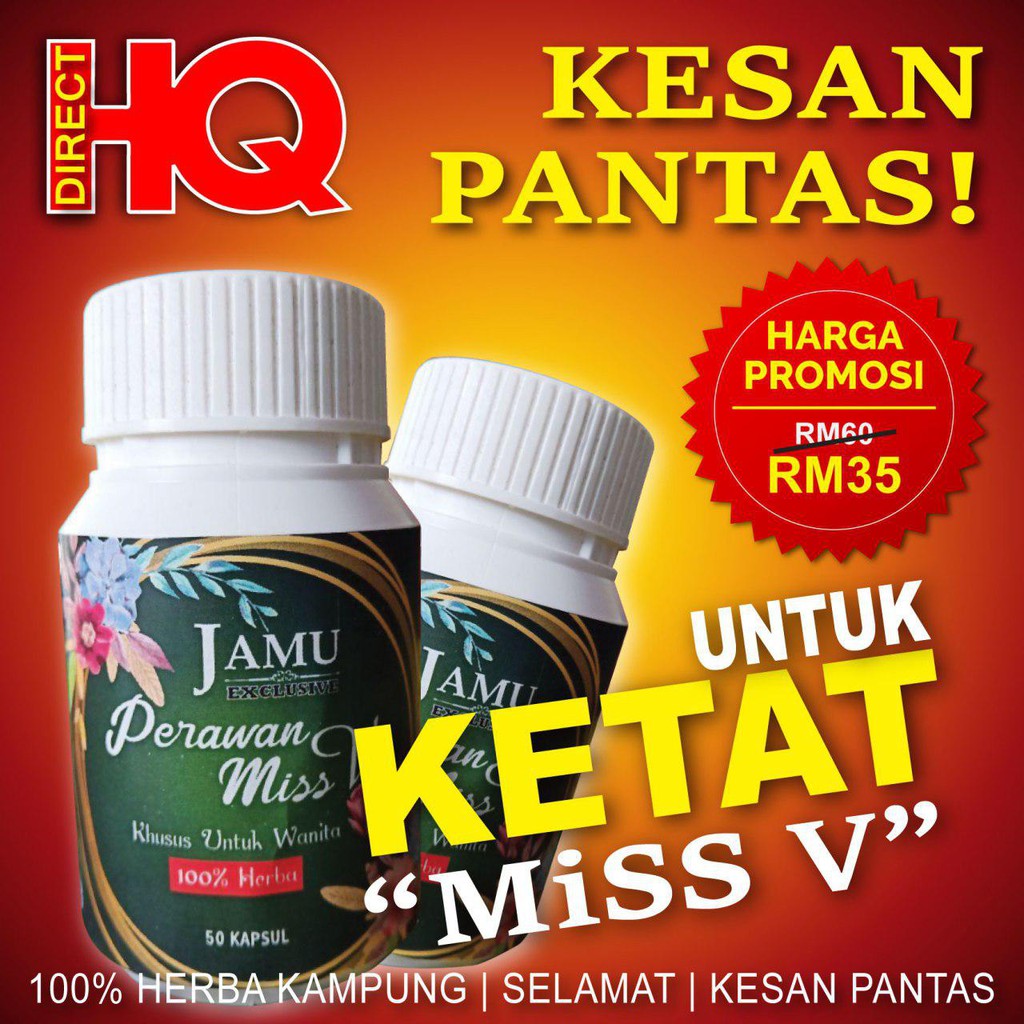 JAMU PERAWAN MISS V 100 HERBA Syurga Hawa BREAST PAYUDARA B CONFIDENT