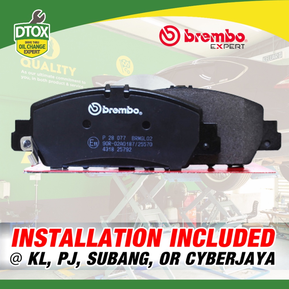 Installation Provided Brembo Brake Pads For Proton Saga Persona