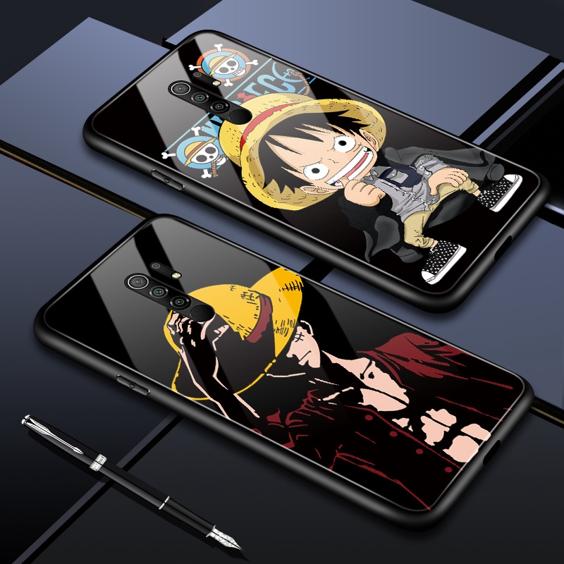 OPPO Realme 7 5G 7i C17 Narzo 20 Pro Anime One Piece Luffy Glass Casing