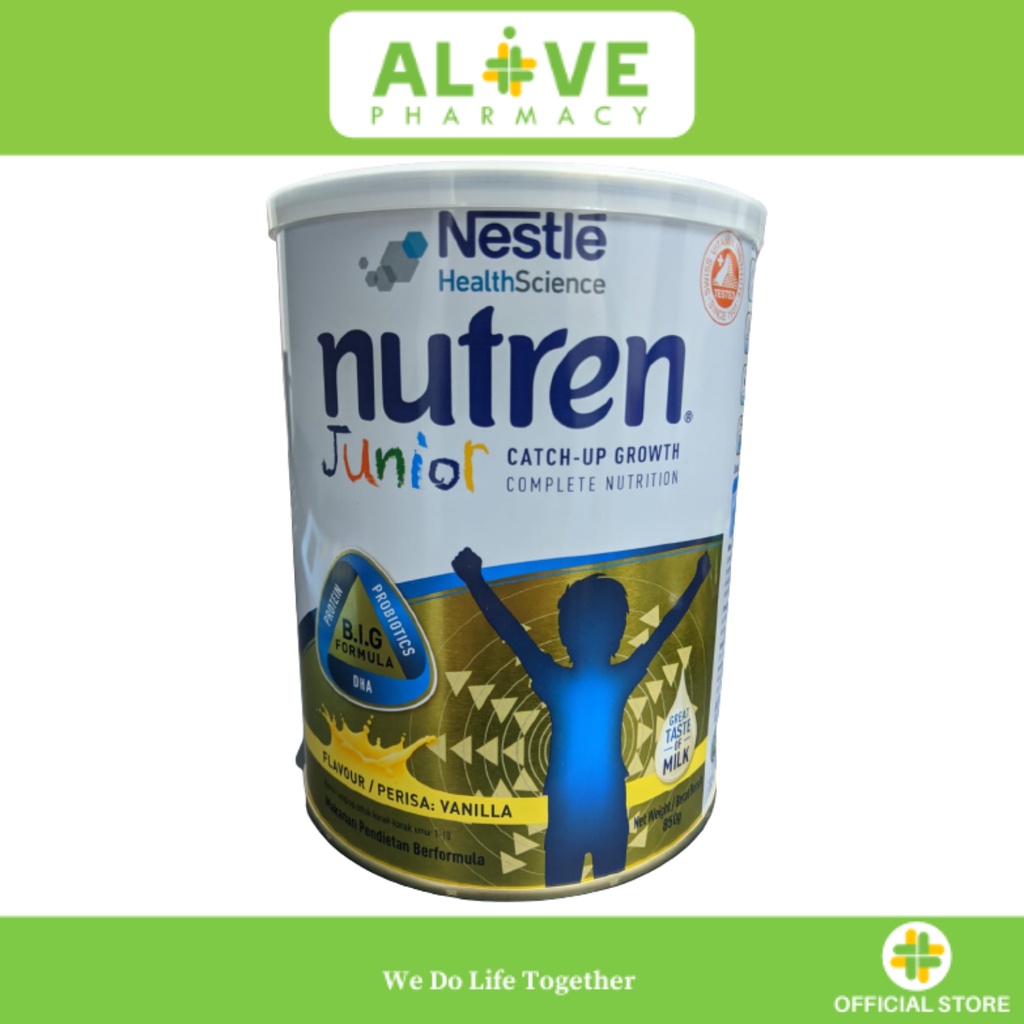 NUTREN JUNIOR COMPLETE NUTRITION VANILLA 850G Shopee Malaysia