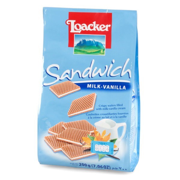 Loacker Sandwich Milk Vanilla G Shopee Malaysia