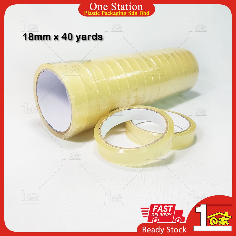 Opp Tape Mm X Yards Transparent Packaging Stationery Tape Clear