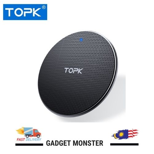 Topk Wireless Charger For Ip Xs Max X Plus W Fast Charging Pad For