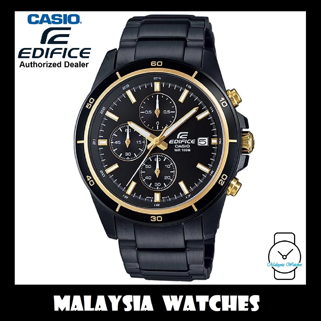 Official Warranty Casio Edifice Efr Bk A Chronograph M Black