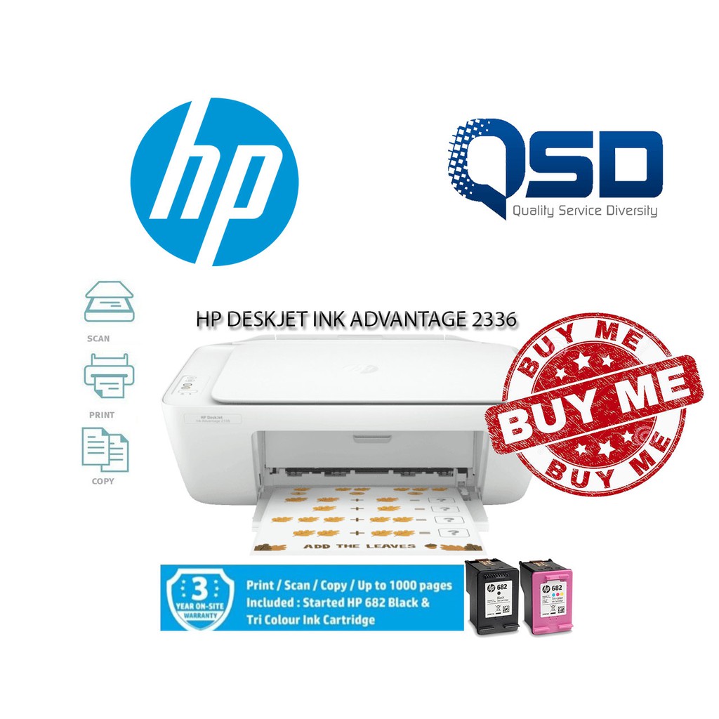 HP DeskJet Ink Advantage 2336 All In One Printer Shopee Malaysia