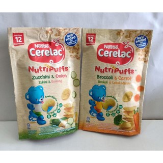 Nutripuffs Cerelac Nestle 1pk 25g Broccoli Carrot Zucchini Onion