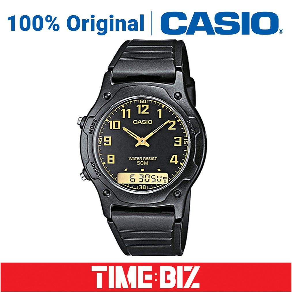 Casio Original Aw H Bv Men S Analog Digital Watch Jam Tangan