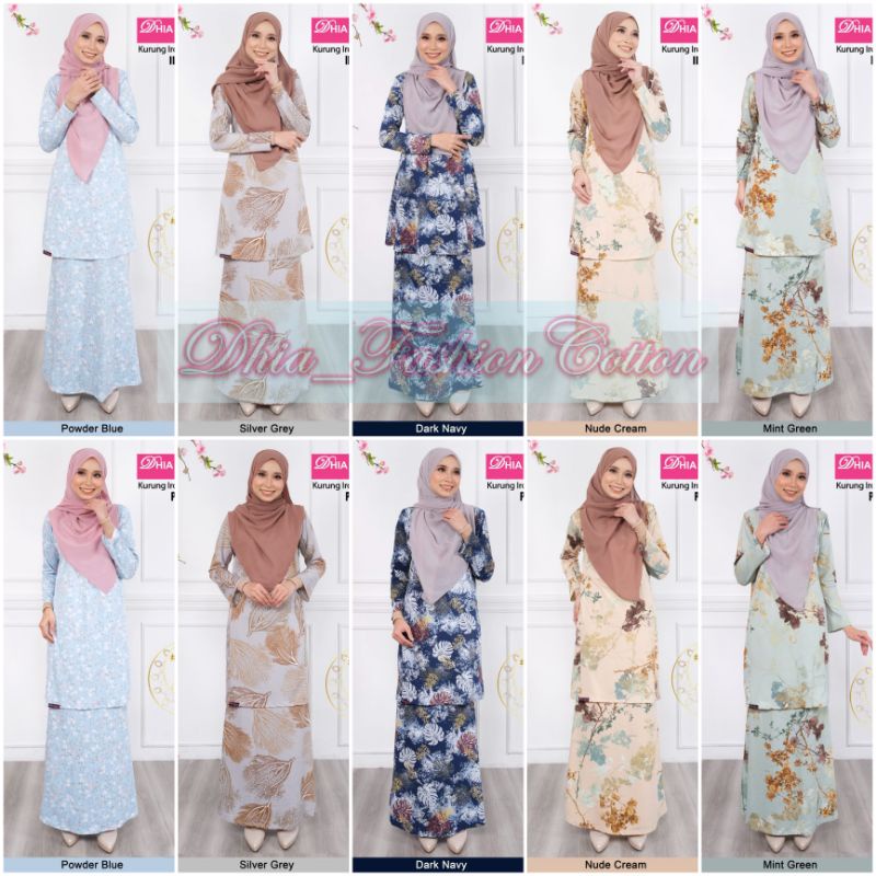 RAYA SALE Dhia Ironless Fatimah Khadijah Kurung Tanpa Gosok BF