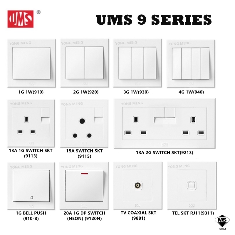 Ums Series Switches Socket Sirim Ready Stock Shopee Malaysia