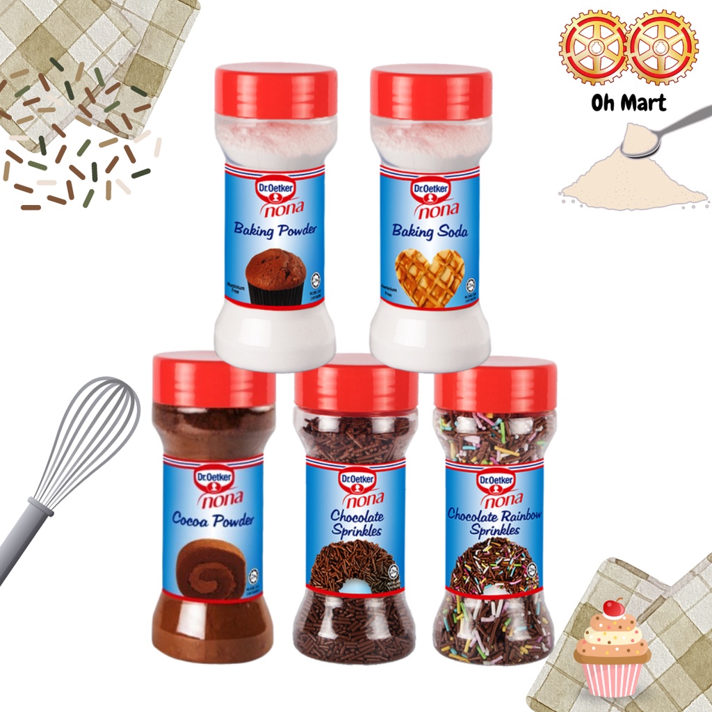 Dr Oetker Nona Baking Powder Baking Soda Cocoa Powder Chocolate