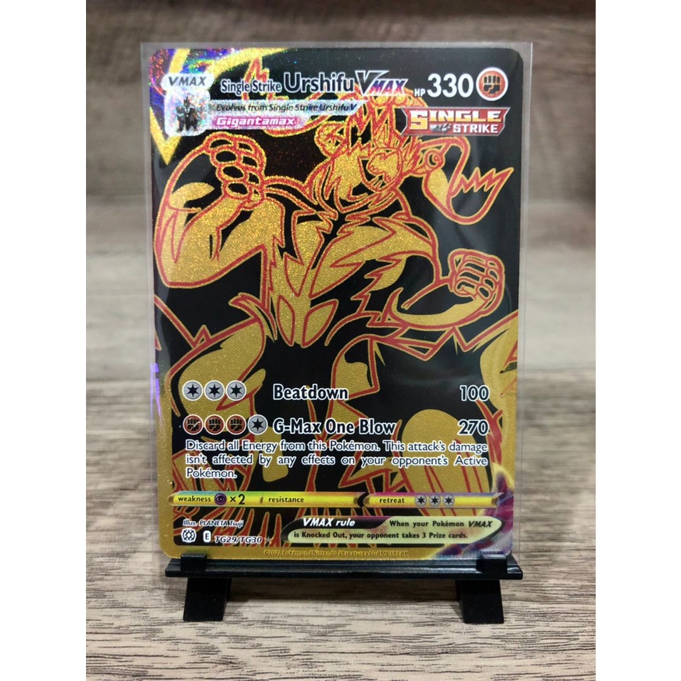 Pokemon TCG Single Strike Urshifu Vmax TG29 TG30 Black Gold SS9