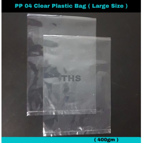 Ths Pp Clear Plastic Bag Plastik Bungkus Jernih Tebal Gram