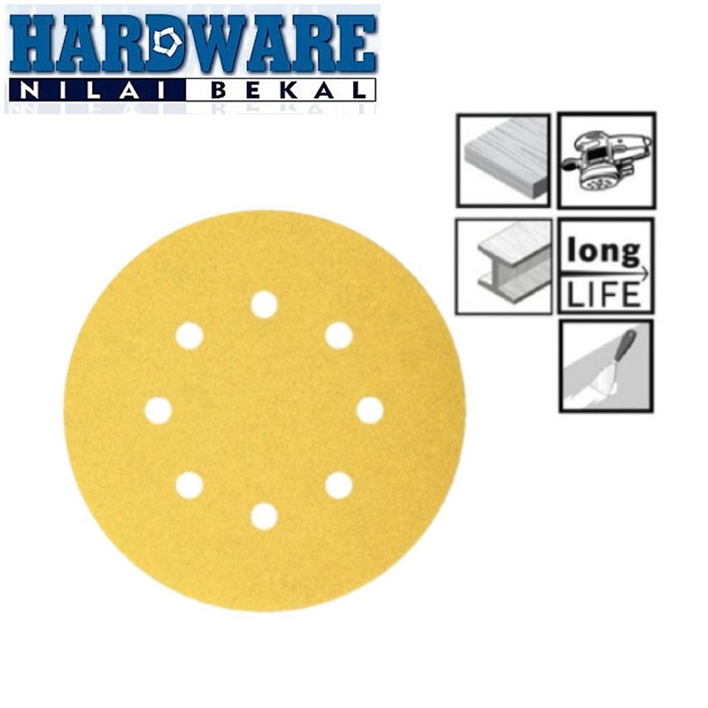 BOSCH C411 Velcro Sanding Disc Sand Paper 8 Holes 1 Box 50pcs 100 Box