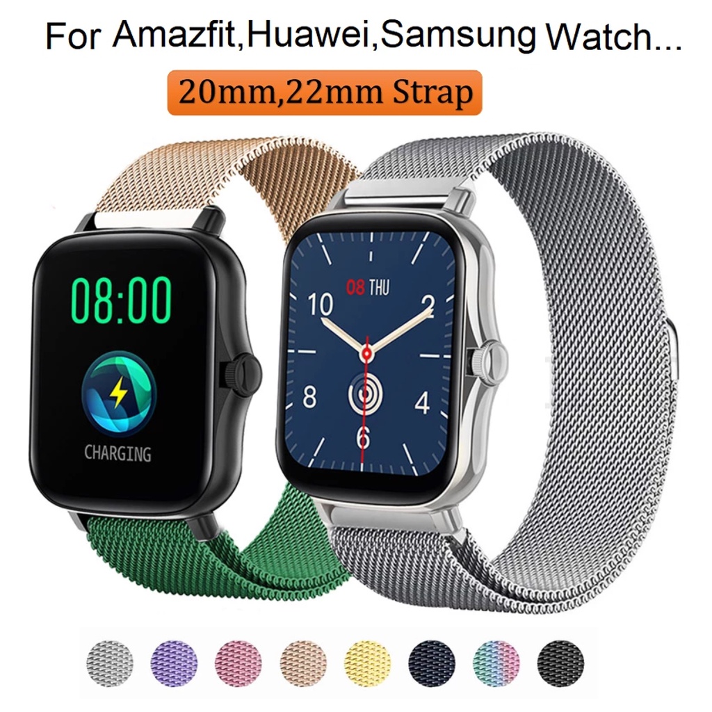 Stainless Magnetic Strap For Amazfit Bip 3 Strap Amazfit Bip 3 Pro