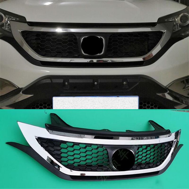 CEYUSOT FOR Honda CRV Grille Trim Accessories 2012 2015 ABS Front