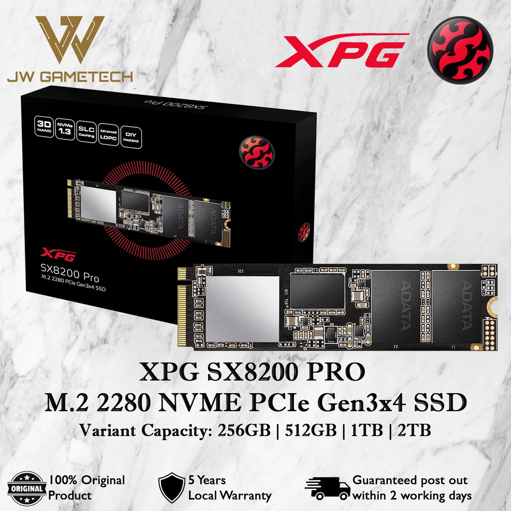 Adata Xpg Sx Pro M Pcie Gen X Nvme Ssd Gb Gb