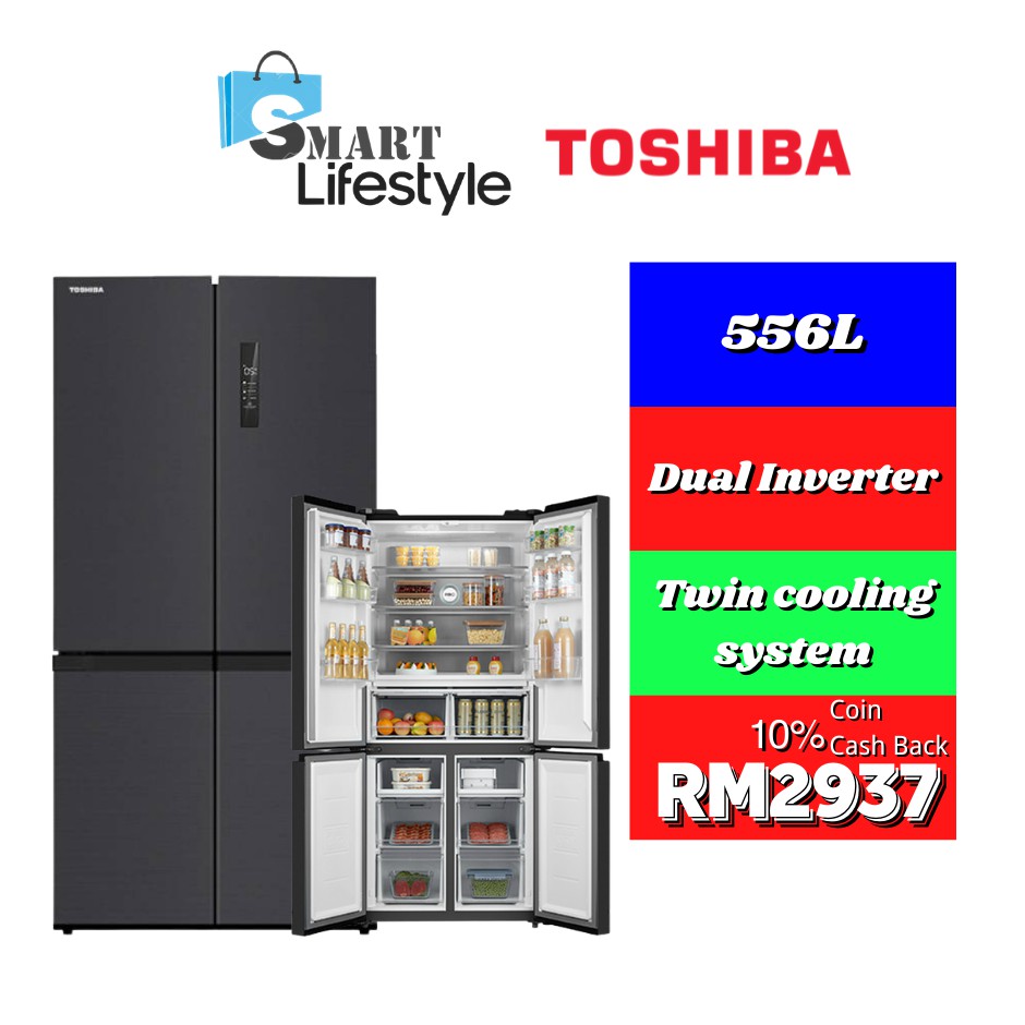 Express Shipping Toshiba Multi Door Refrigerator Dual Inverter L