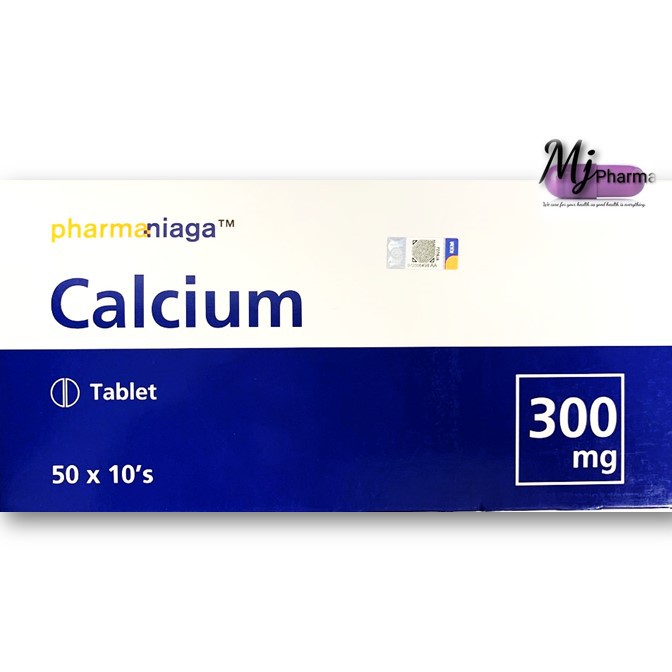 Pharmaniaga Calcium Lactate 300mg Tablet BOX Of 50x10s Per Strip