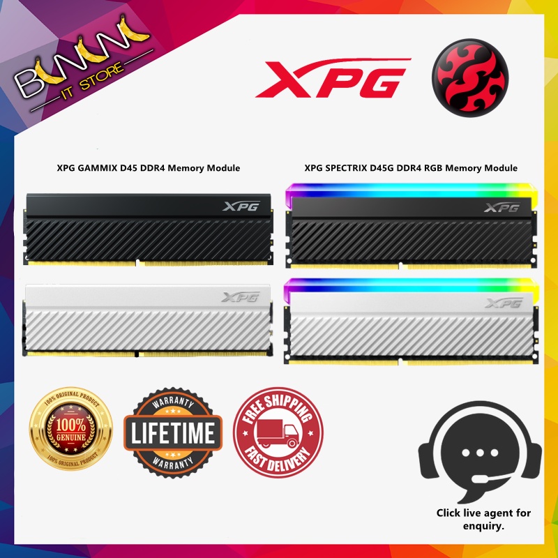 ADATA XPG GAMMIX D45 DDR4 Memory Module SPECTRIX D45G DDR4 RGB Memory