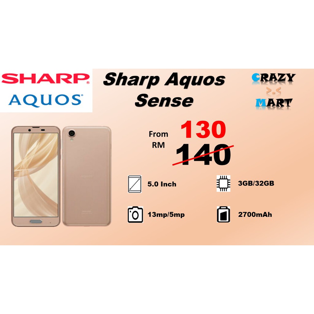 SHARP AQUOS SENSE SHV40 3GB RAM 32GB ROM USED ORIGINAL Shopee