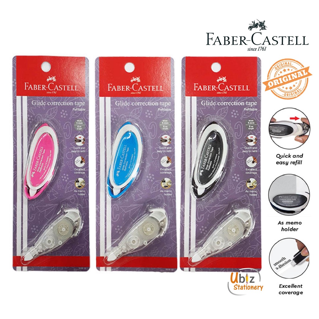 Faber Castell Glide Correction Tape Mm X M With Refill Shopee