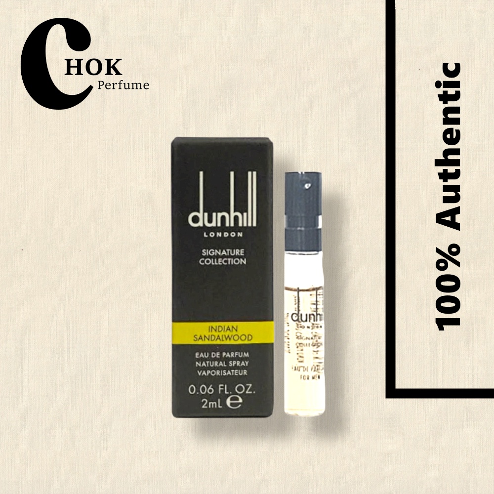 Dunhill Signature Collection Indian Sandalwood 2ml Perfume Sample Vial