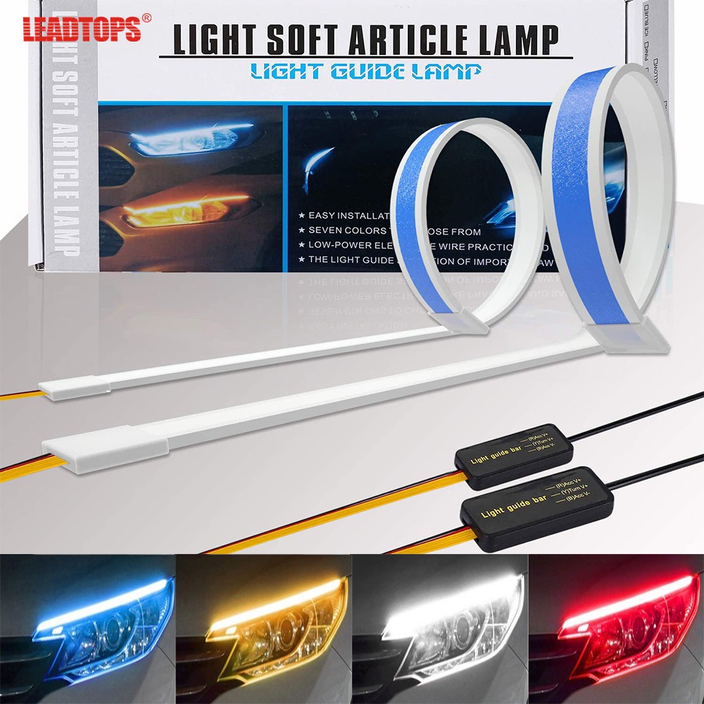 LEADTOPS Ultrafine DRL LED Daytime Running Light Flexible Soft Tube LED