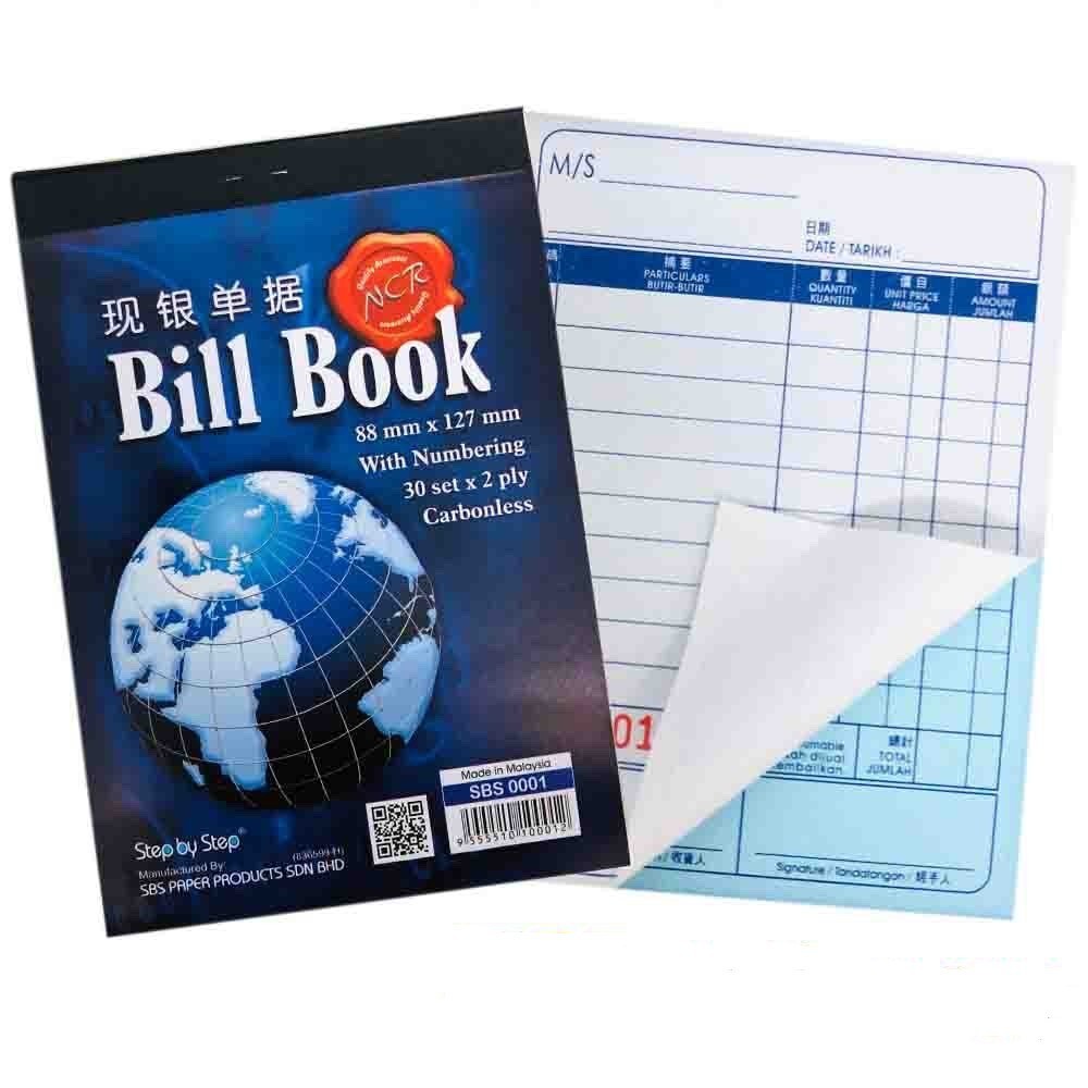 Sbs Ncr Bill Book Buku Bil Tunai Ply Set Shopee Malaysia