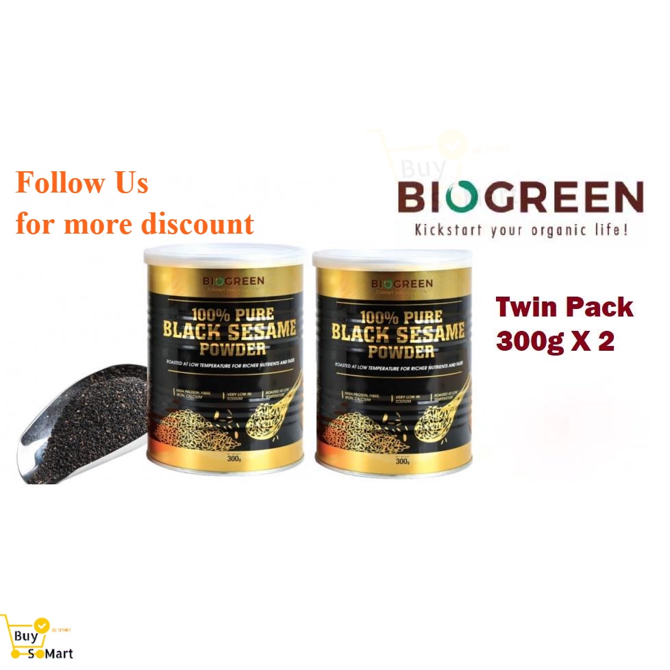 Biogreen Black Sesame Powder X G Twin Pack Shopee Malaysia