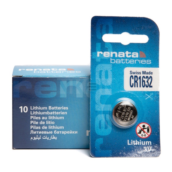 Renata CR1632 Battery 3V Lithium Coin Cell 1 Card Shopee Malaysia