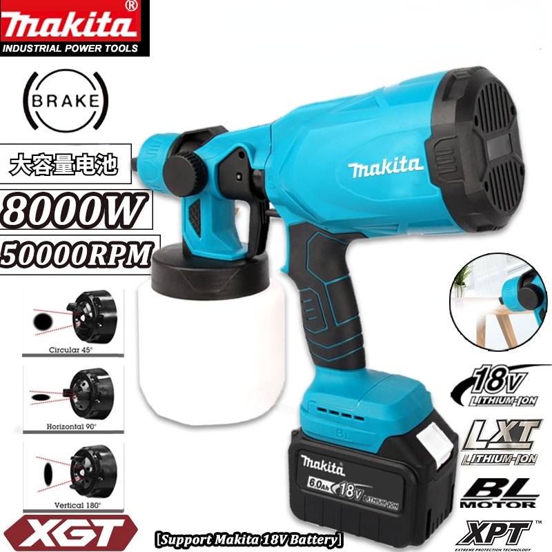 New Makita Electric Cordless Airless Paint Sprayer W Rpm