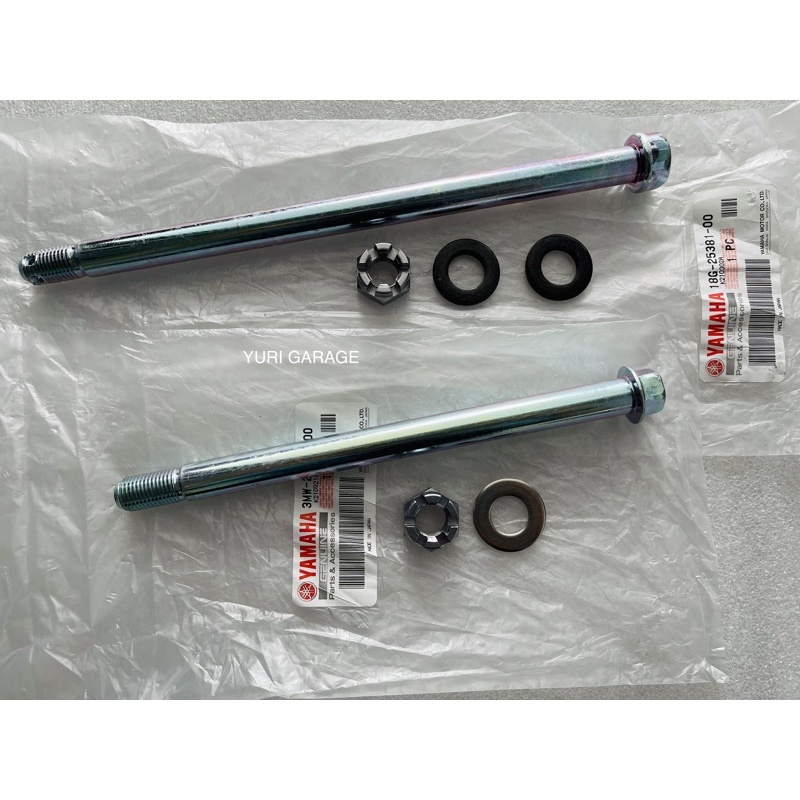 YAMAHA RXZ FRONT REAR WHEEL SHAFT SAP TAYAR DEPAN BELAKANG 100