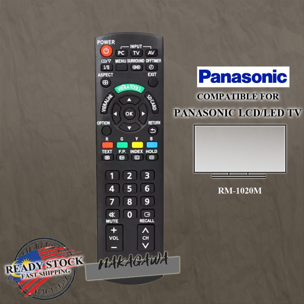 Panasonic Lcd Led Tv Remote Control Replacement Huayu Rm M Shopee